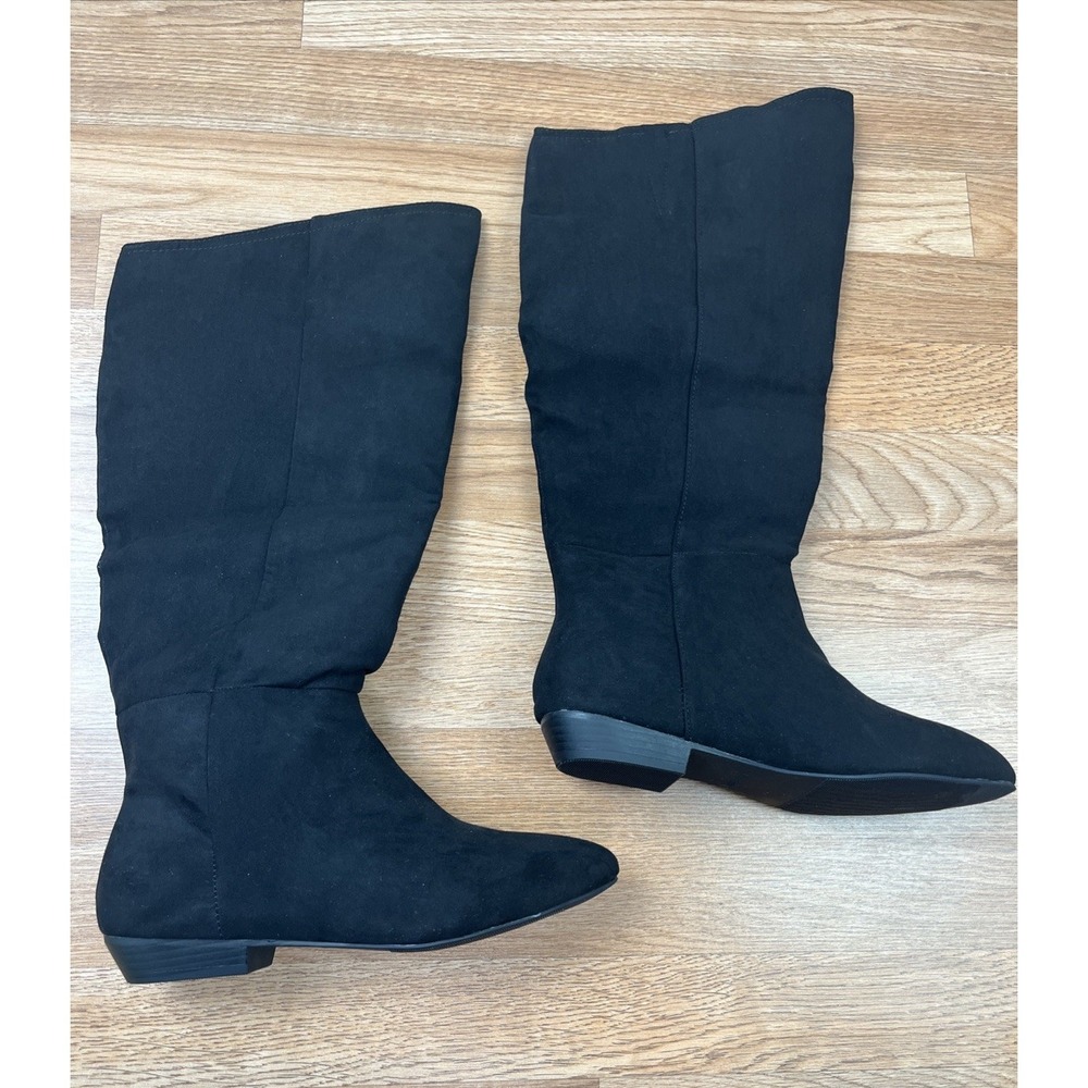 SO Bavitaa Black Knee-High Boots Women's Size 9 NEW